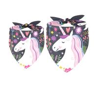 2 Pack Dog Bandana Unicorn Are Real Girl Boy Bibs Dog Scarf Kerchief Accessories for Small Medium Large Dogs Puppy Cat Pet