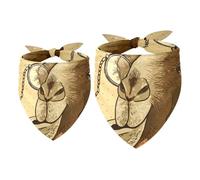 2 Pack Dog Bandana Vintage Hipster Animal Camel with a Pipe and a Monocle Girl Boy Bibs Dog Scarf Kerchief Accessories for Small Medium Large Dogs Puppy Cat Pet