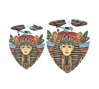 2 Pack Dog Bandana Vintage Man with Wing Girl Boy Bibs Dog Scarf Kerchief Accessories for Small Medium Large Dogs Puppy Cat Pet