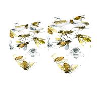 2 Pack Dog Bandana Watercolor Wild Bees Girl Boy Bibs Dog Scarf Kerchief Accessories for Small Medium Large Dogs Puppy Cat Pet