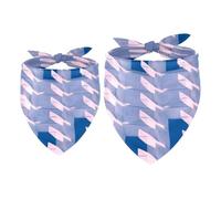 2 Pack Dog Bandana White Cut Paper Girl Boy Bibs Dog Scarf Kerchief Accessories for Small Medium Large Dogs Puppy Cat Pet