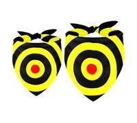 2 Pack Dog Bandana Yellow Dart Board Girl Boy Bibs Dog Scarf Kerchief Accessories for Small Medium Large Dogs Puppy Cat Pet