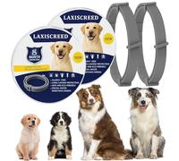 2 Pack Dog Collar, Natural Protective Collars for Dogs, Safe Waterproof Adjustable Design with Essential Oils, Suitable for Dogs over 7 Weeks, 16 Month Continuous Care