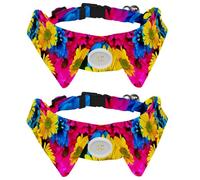 2 Pack Dog Collar with Bowtie and Bell, Color Fondos De Pantalla Adjustable Lapel Design Cat Bow Tie Collar for Small Pets