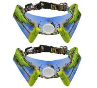 2 Pack Dog Collar with Bowtie and Bell, Dutch Windmill with Lambs Adjustable Lapel Design Cat Bow Tie Collar for Small Pets