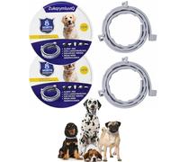2 Pack Dog Collar with Natural Essential Oils - Helps Protect Against Infections, 16 Months of Protection, Waterproof & Adjustable for Dogs 8 Weeks and Older