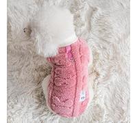 2 Pack Dog Jumpers with Back Leash D-Ring, Warm Fleece Winter Coat & Vest for Small Medium Dogs, Soft Sweater for Easy Walks & Outdoor Adventures (Light Coffee+Yellow, S)