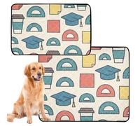 2 Pack Dog Pee Mats Large Washable Pee Pads for Dogs Anti Slip Mat for Pet Bed 24x36in＋36x42in Contemporary_Flat_backtoschool