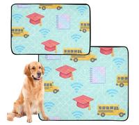 2 Pack Dog Pee Tray Indoor Cat Pee Pads for Floor Anti Slip Rug for Car and Airplane 24x36in+36x42in Tech_Digital_backtoschool