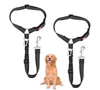 2-Pack Dog Seat Belt for Car | Safety Dog Harness with Reflective Strips & Adjustable Strap,Vehicle Seatbelt Harness for Small Medium Large Dogs and Cats