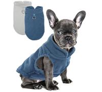 2 Pack Dog Sweater with Leash Ring Winter Warm Pet Sweater Thick Clothes Coat Fleece Dog Sweaters for Small Dogs Girl Boy for Chihuahua, French Bulldog, Dachshund
