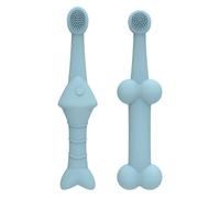 2-Pack Dog Tooth Cleaning Brush, Double-Sided Cat Toothbrush, Tooth Cleaning Tool for Small, Medium and Large Pets, Ergonomic Handle