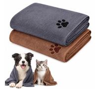2 Pack Dog Towels, Microfiber Large 50x100cm Super Absorbent Quick Drying
