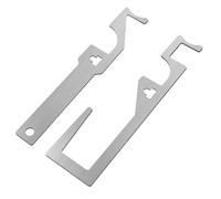 2 Pack Door Opener Firefighting Hand Tool,Stainless Steel Hand Hall Pass Tool,Multipurpose Leverage Firefighting Tools, Multifunctional Door Seam Manual Firefighter