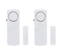 2 Pack Door & Window Alarm Sensors for Home & Office Security, Kids Safety - DIY Protection Burglar Bell Alarm