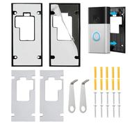 2 Pack Doorbell Backplate Mount Support for Ring Battery Video Doorbell (2024 Release), No Drilling Doorbell Mounting Bracket, Adhesive Door Bell Mount with Sticky Pad for Apartment, Home, Office