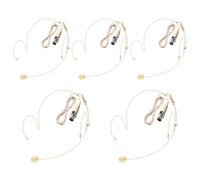 2 Pack Double Earset Headset Microphone Mini XLR 3 Pin TA3F Plug Headworn Over Ear Hanging Condenser Mic for AKG Samson Headset Microphone