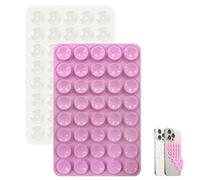 2-Pack Double-Sided Suction Phone Grip, Octo Cup Buddy Suction Phone Case Mount for iPhone and Android, Hands-Free Sticky Cell Phone Grip, Mobile Fidget Mirror Holder for Selfies and Videos.