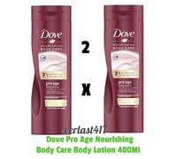 2 Pack Dove Pro Age Nourishing Body Care Body Lotion Moisturising Cream 400ml