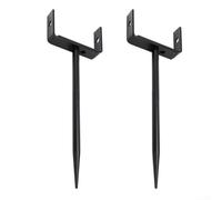 2 Pack Downspout Bracket for Rainwater Systems Made of Galvanized Iron with Protective Coating to Withstand Harsh Weather