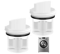 2 Pack Drain Pump Fluff Filter, Washing Machine Lint Filter Replacement | for Bosch Siemens Compatible,00647920/00605010/00602008/605010,