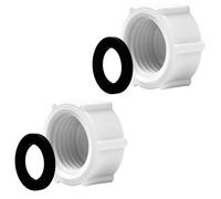 2-Pack Drain Valve Caps, Compatible with Intex Pools 11456 & 11385, Sand Filter Drain Cap with O-Ring for Above-Ground Pools, Replacement Parts for Sand Filter Pumps & Combos (SF90110-1, SF60110-2)