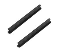 2 Pack Drawer Handle Black Cabinet Door Handle Aluminium Wardrobe Handle Modern Door Handle Kitchen Cupboard Handles Furniture Handles for Wardrobe Dresser (Hole Distance:256mm)