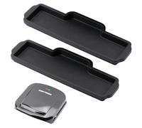 2 Pack Drip Tray Compatible with George Foreman Electric Grill (GRP1060B, GR10B, GR340FB, and GRS040B), 12" Silicone Oil Drip Pan & Grill Grease Tray Replacement (Grill is not Included)