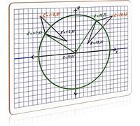 2 Pack Dry Erase XY Axis Lap Board 9”X12” | Interactive Learning Coordinate Grid Whiteboard (Double Sided)
