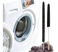 2 Pack Dryer Vent Cleaning Brush, Dryer Vent Cleaner Brush Set, Trap and Duct Lint Remover with Long Flexible Lint Brushes for Deep Cleaning to Remove Pet Hair & Lint, and Refrigerator Coil Cleaning