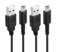 2 Pack DS Lite Charger Cable, NDSL USB Cord Charging Adapter Compatible with Nintendo DS Lite/DSL (4 ft)