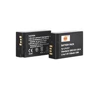 2-Pack DSTE 7.2V 1100mAh LP-E17 Full Coded Li-ion Battery Compatible for Canon EOS-X8I,750D,760D,800D,77D,EOS M3,EOS M5/M6,EOS 200D,EOS RP,EOS 200DII,EOS-REBEL-SL3,EOS 850D Digital SLR Cameras