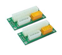 2 Pack Dual PSU Multiple Power Supply Adapter,add2psu ATX 24pin to Molex 4Pin Connector(2pcs)
