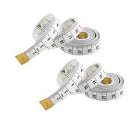 2 Pack Dual Sided Soft Tape Measure 150cm/60Inch, Flexible Fibre Glass Measuring Tape for Body Sewing Tailor Craft Weight Loss