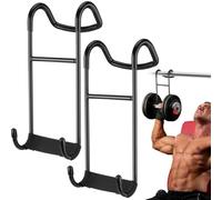 2 Pack Dumbbell Spotter Hooks for Barbell,220 Ib Load Capacity Heavy Duty Dumbbell Hooks for Dumbbell Bench Press,Dumb Bell Storage Stand Holder For Home Gym Exercise (Black)
