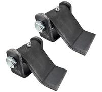 2 Pack - Dump Trailer Hinges - Trailer Door Strap - Heavy Duty - Truck Hinges - Weld On Hinge - Steel Weld On Strap - Leaf Style - Tailgate Hinge for Door Gate Body with Grease Zerk (2 PCS)
