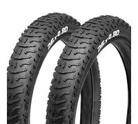 2 Pack E-Bike Fat Tire, 26x4.8 (122-559) Inch Puncture Proof Electric Bicycle Tyre, Aggressive Replacement Accessories for Wide Mountain Snow Off Road All Terrain Riding