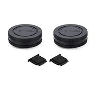 2 Pack E Mount Body Cap & Rear Lens Cover for Sony A6700 A6600 A6500 A6400 A6300 A6100 A6000 ZV-E10 ZV-E1 A7C II A7CII A7CR A7 A7II A7III A7IV A7V A7R A7RII A7RIII A7RIV A7RV A7S II III A9 II A1II