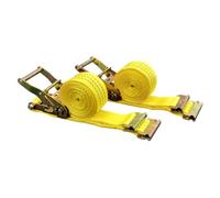 2 Pack E-Track Ratchet Straps 2" x15' 4400 Lbs Tie Down