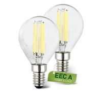 2 Pack E14 LED Light Bulb 4W 840lm 2700K Warm White Light Energy Efficient A