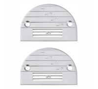 2 Pack E30 Needle Plate for Industrial Sewing Machine, Compatible with Juki DDL-8700 5550 Brother DB2-B735 Singer Jack, Steel Throat Plate with Seam Guide Markings for Single Needle Lockstitch