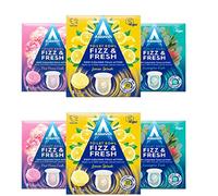 2 Pack Each Of Astonish Toilet Bowl Fizz & fresh Deep Cleaning Foam Action (Pink Peony Fresh, Lemon Splash & Eucalyptus Fresh) 48 Tablets In Total