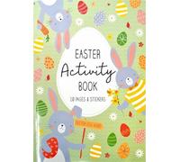 (2 Pack) Easter Activity Book for Kids - A4 Fun & Educational Puzzle Book with Stickers | 20 Pages of Games, Crafts & Colouring | FSC Certified