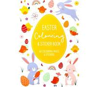 (2 Pack) Easter Colouring Book & Sticker Book - A4, 48 Pages - FSC Certified