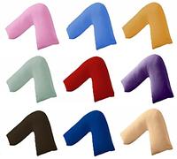 2-Pack Easy Care V Shape Pillow Cases Covers 25 Colors (73 x 34 cm) Polycotton V-Shaped Nursing Pillowcase For Pregnancy Maternity Orthopedic Body Support Cover Only (Mint Green)