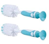 2 Pack Easy Clean Bottle Brush with Suction Base
