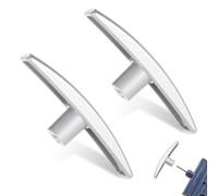 2 Pack Easy Install RV Waste Valve Handle Replacement Metal Sewage Valve Handles Compatible with Camco Valterra RV Drain Valves Fits 1.5" 3"