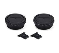 2-Pack EF Mount Body Cap & Rear Lens Cover Kit for Canon Cameras & Lenses | for Canon EOS 90D 80D 70D 60D 5D Mark III IV 6D 7D Mark II 4000D 2000D 1300D 1200D 850D 800D 760D 750D 700D 650D 250D & More