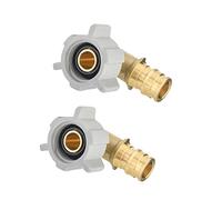 2-Pack EFIELD Pex-A Expansion Full Flow Brass Fittings 1/2" Pex X 1/2" Female NPT Swivel Elbow, ASTM F1960, UPC Certified,(PEX1960129-2PCS)