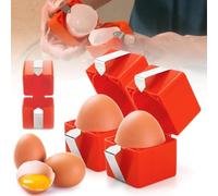 2 Pack Egg Shell Opener Easy Handheld Egg Peeler for Hard Boiled Eggs Stainless Steel Portable Cracker Separator Multifunctional No Shell Pieces Eggs Cutter Kitchen Gadgets for Breakfast Prep Baking